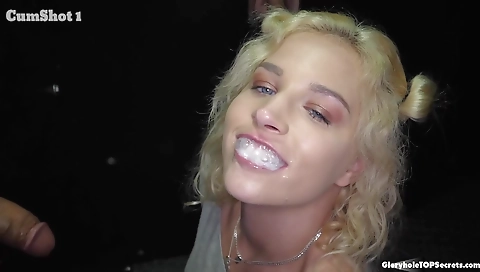 A blonde that has a great body is getting fucked hard