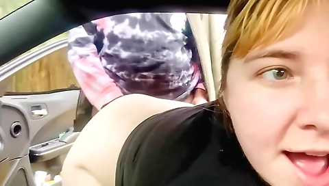 Blonde friend gets fucked in the backyard in homemade sex