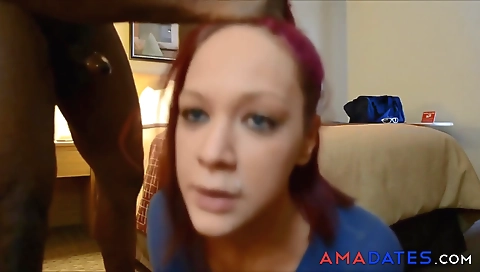 Ebony beauty takes a big black dick deep in her pussy