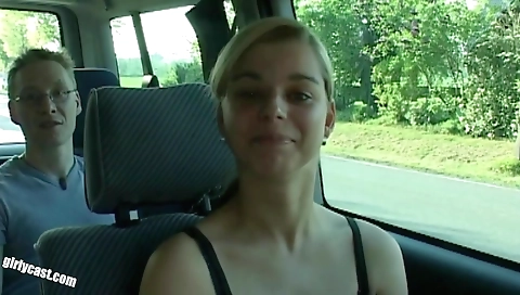 Young brunette with big tits is cast a cock and fucked