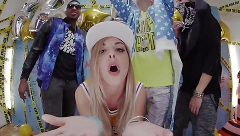 Ebony redhead and a big black ass milf are playing