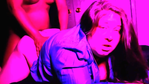 A hot brunette with a big ass is licking the gush of her bbw