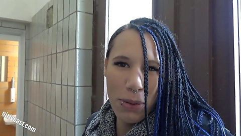 Melina public casting special in a big group cast video